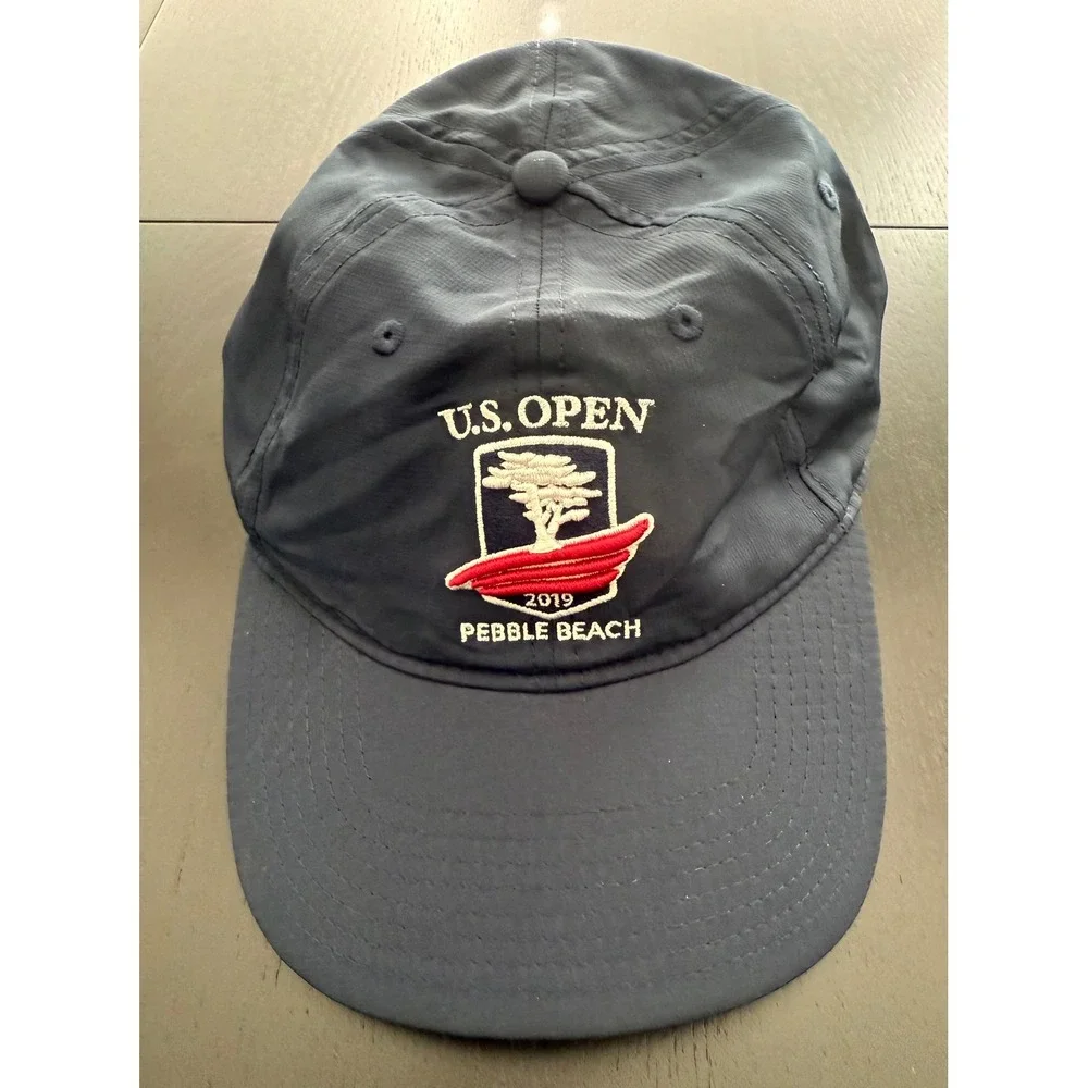 US Open Pebble Beach Golf Hat Cap Mens‎ OS Navy Adjustable Strapback The Game
